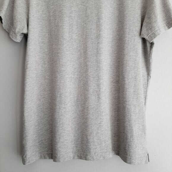 MICHAEL KORS | Classic 1/4 Button Short Sleeve Polo Top Soft Tee Gray Men's Sz L - Picture 8 of 12
